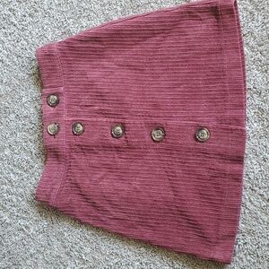 Miami xs corduroy button down skirt